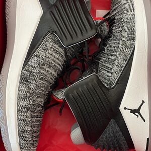 Jordan Black and Gray Sneakers